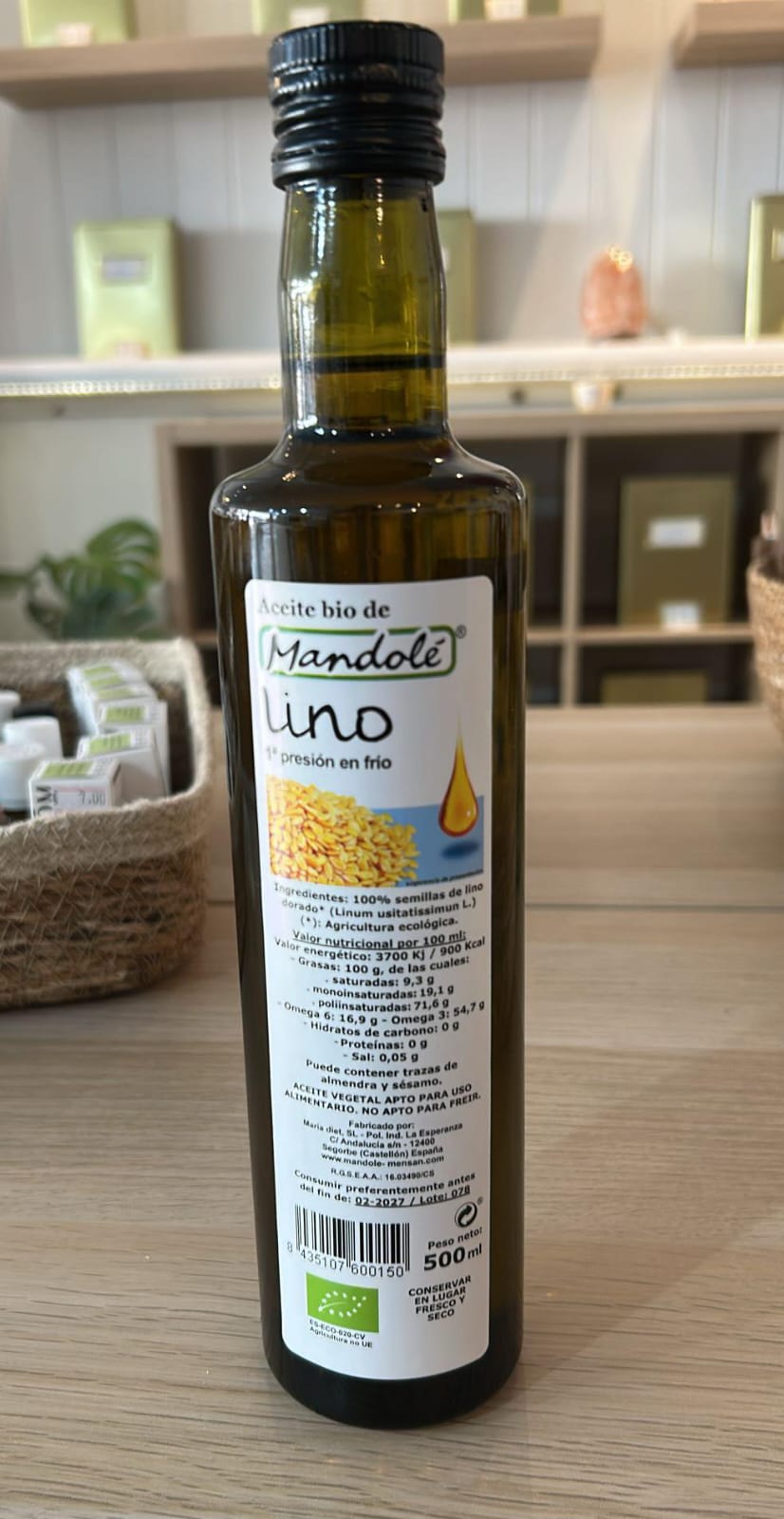 ACEITE DE LINO BIO 500ML