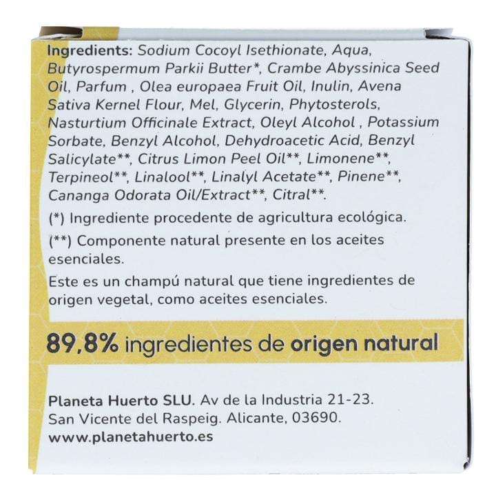 CHAMPU SOLIDO HIDRATANTE CABELLO SECO OLIVA Y MIEL VEGANO - Imagen 2