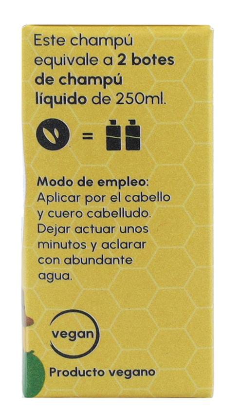 CHAMPU SOLIDO HIDRATANTE CABELLO SECO OLIVA Y MIEL VEGANO - Imagen 4