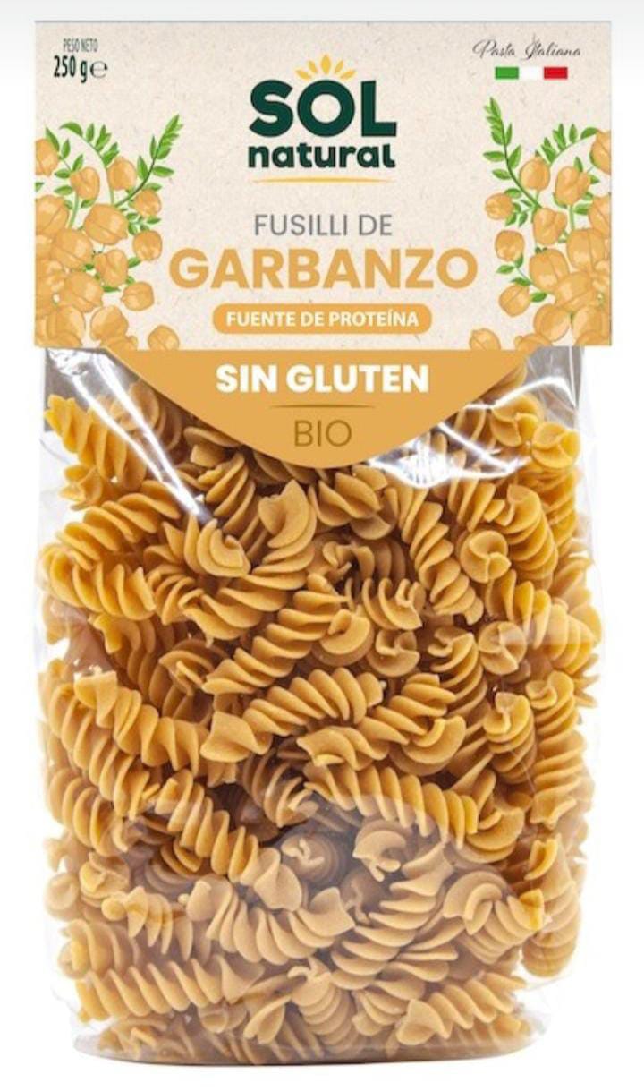 FUSILLI DE GARBANZO BIO SIN GLUTEN 300GR