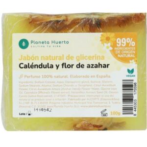 JABON NATURAL GLICERINA CALENDULA Y FLOR DE AZAHAR
