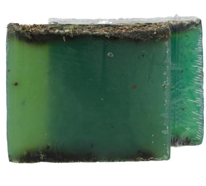 JABON NATURAL DE GLICERINA CON MENTA Y HOJAS DE HIERBABUENA - Imagen 2