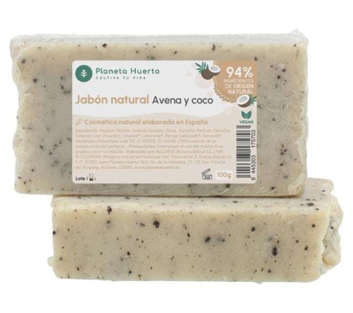 JABON NATURAL DE AVENA Y COCO
