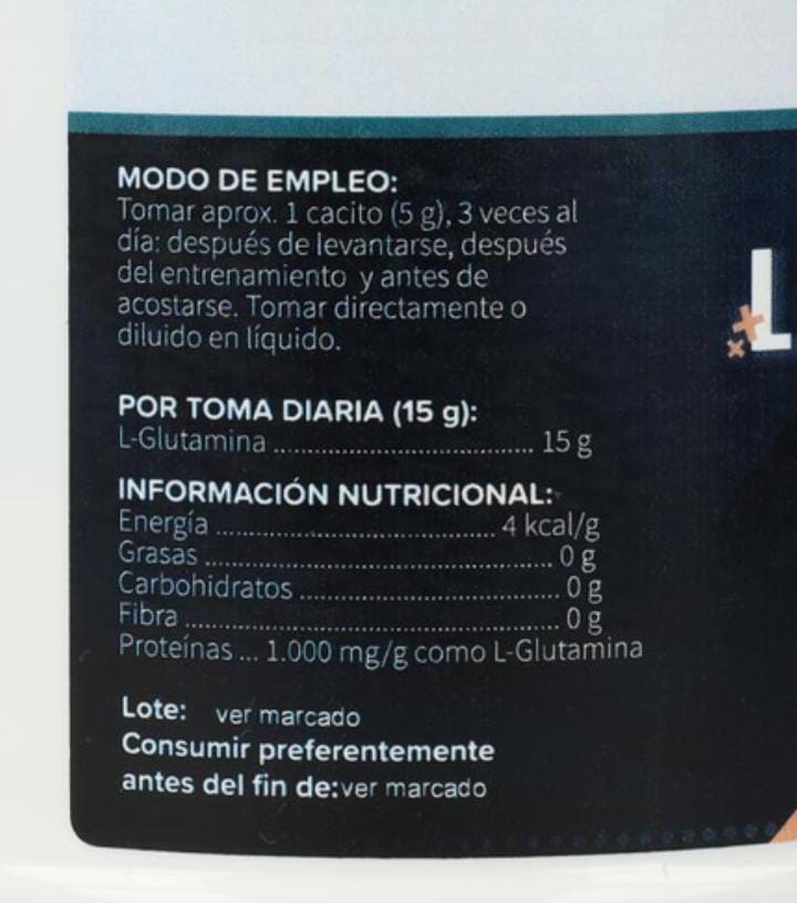 L-GLUTAMINA 300G - Imagen 2