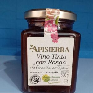 MERMELADA EXTRA VINO TINTO CON ROSAS 300G