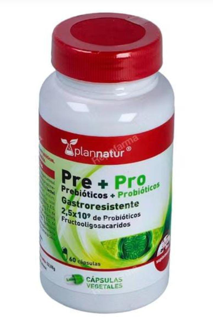 PREBIOTICOS + PROBIOTICOS GASTRORESISTENTE 60 CAPSULAS
