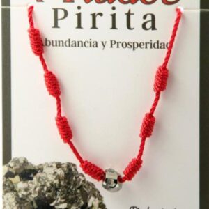 PULSERA 7 NUDOS ROJA PIRITA