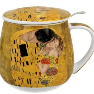 TAZA KLIM KISS PORCELANA 0,40L FILTRO Y TAPA