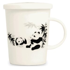 TAZA PANDA PORCELANA 0,30L FILTRO Y TAPA