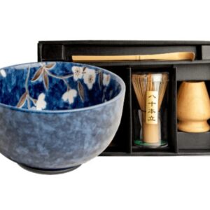 SET ANEMONE CERAMICA PARA MATCHA 0,50L