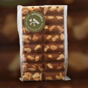 CHOCOLATE CON LECHE-CARAMELO Y ALMENDRAS