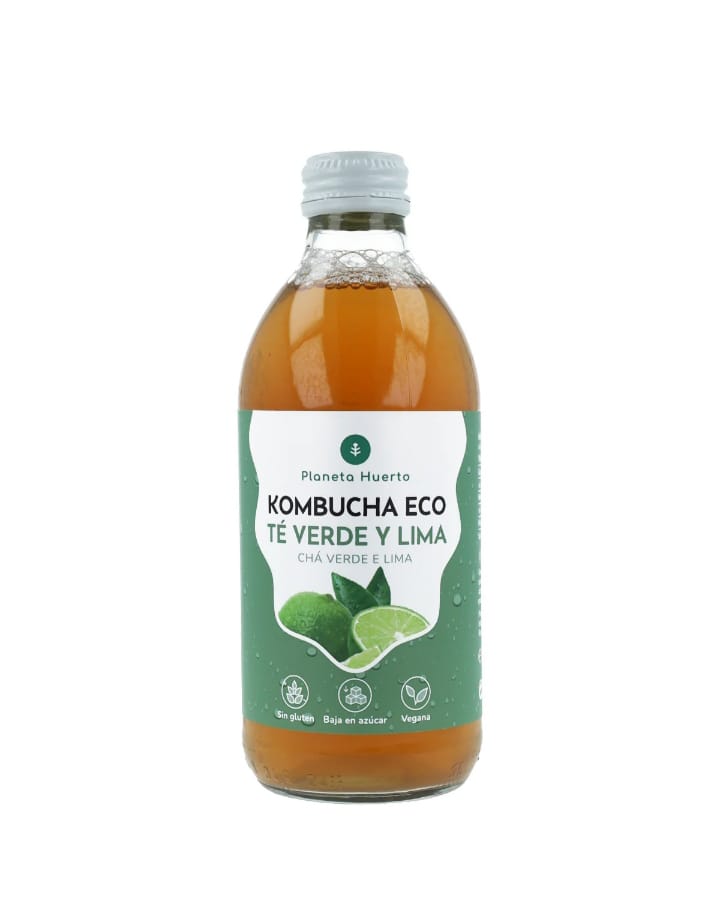 KOMBUCHA DE TE VERDE Y LIMA ECO 330ML