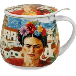 TAZA FRIDA RED PORCELANA 0,40L FILTRO Y TAPA