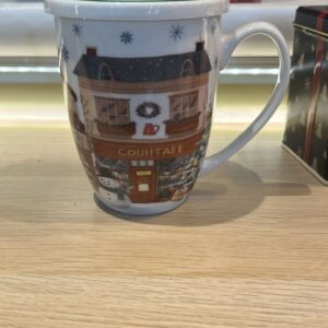TAZA CHRISTMAS CITY PORCELANA 0,35L FILTRO Y TAPA