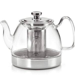TETERA BRITT CRISTAL FILTRO ACERO INOX. 1,20L (INDUCCION)