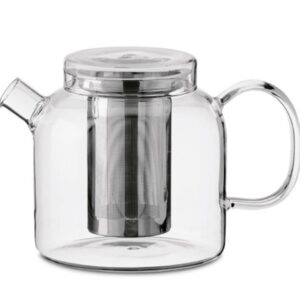 TETERA GLOBE CRISTAL CON FILTRO ACERO INOX. 1,20L
