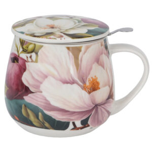 TAZA MAGNOLIA PORCELANA 0,40L FILTRO Y TAPA