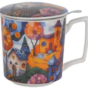 TAZA MODERN COUNTRY PORCELANA 0,40L FILTRO Y TAPA
