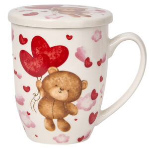TAZA BALLOON- BEAR PORCELANA 0,35L FILTRO Y TAPA