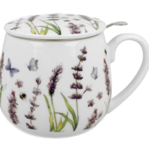 TAZA LAVENDER PORCELANA 0,40L FILTRO Y TAPA